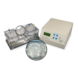 Dual channel Acrylic chamber system for Biochemistry with heater & thermistor feedback control