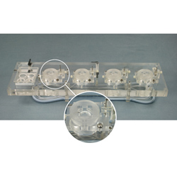 Acrylic Quad Channel Top Plate for Biochemistry